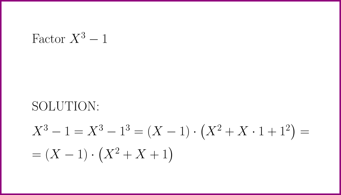 Factor X 3 1 Problem With Solution Lunlun Com