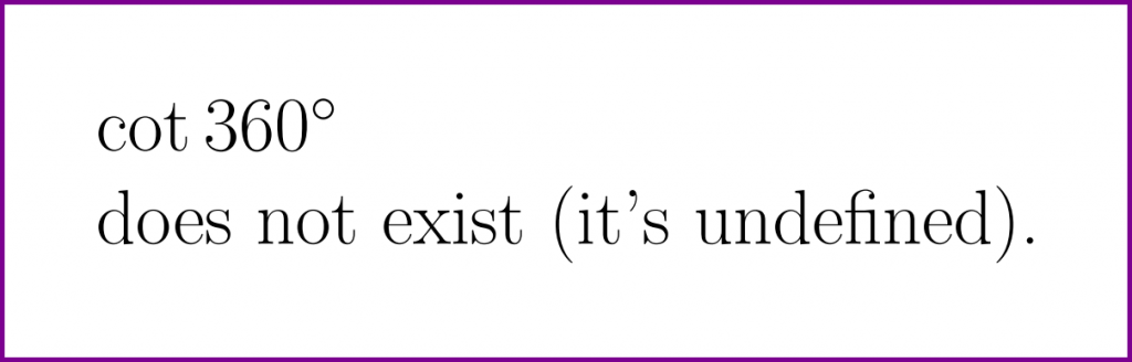 solved-what-is-the-exact-value-of-cotangent-of-360-degrees-cot-360