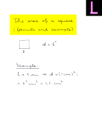 The area of a square (formula and example)