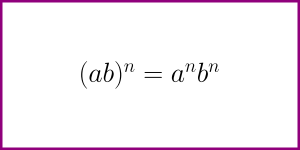 The formula for (ab)^n – LUNLUN.COM