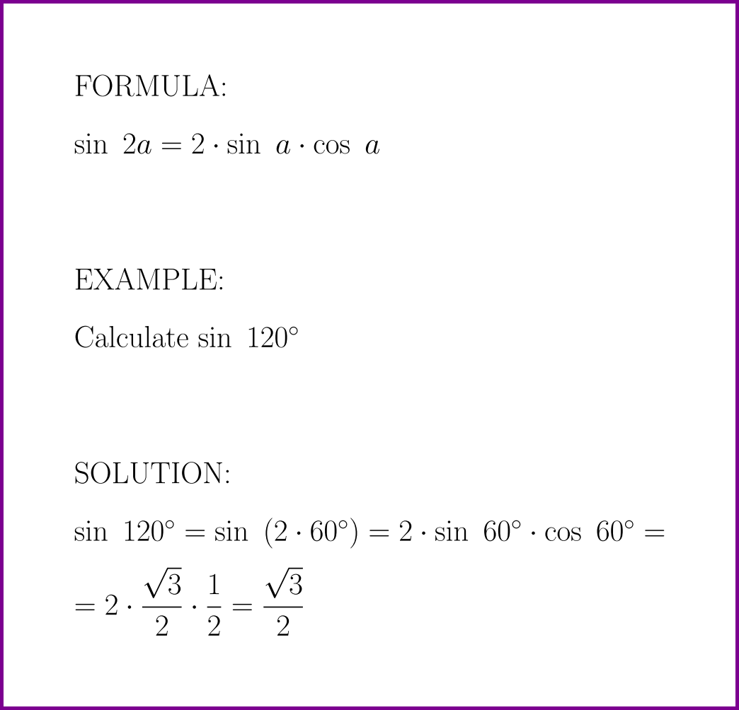Sin 2a formula With Example sine Of Double Angle LUNLUN COM