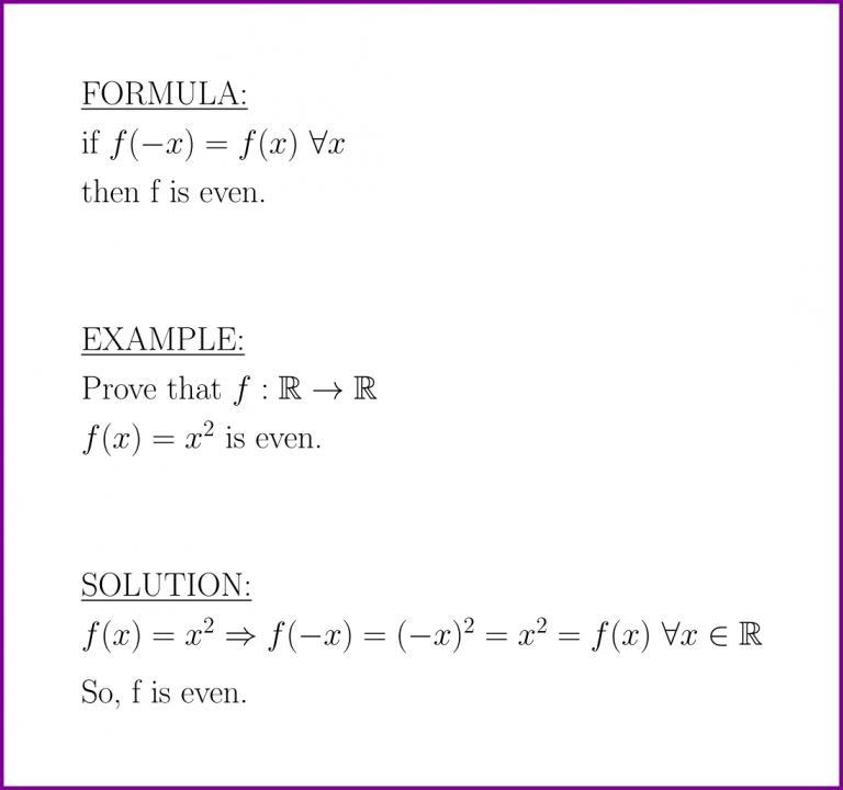 What Makes A Even Function Special