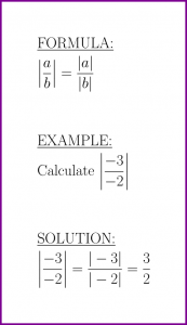 Modulus of a over b (formula and example)