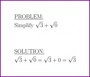 Practice Math : Radicals : problem #3 with solution