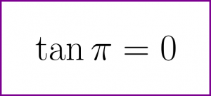 [Solved] What is the exact value of tangent of PI radians? (tan PI radians)