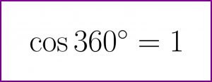 [Solved] What is the exact value of cosine of 360 degrees? (cos 360 degrees)