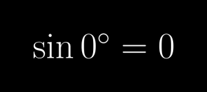 sine 0 degrees exact value (dark mode)