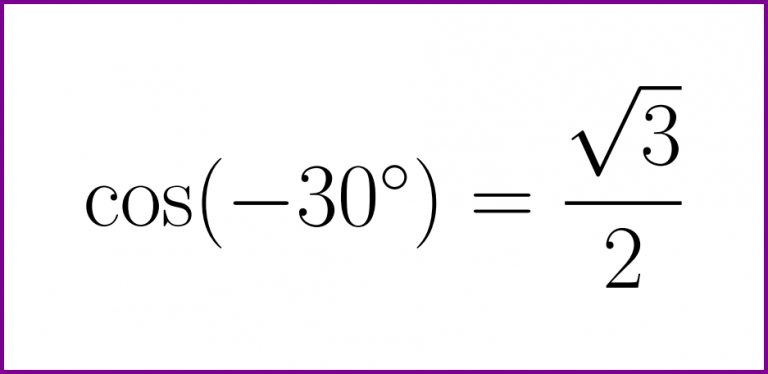 exact-value-of-cosine-of-minus-30-degrees-lunlun-com