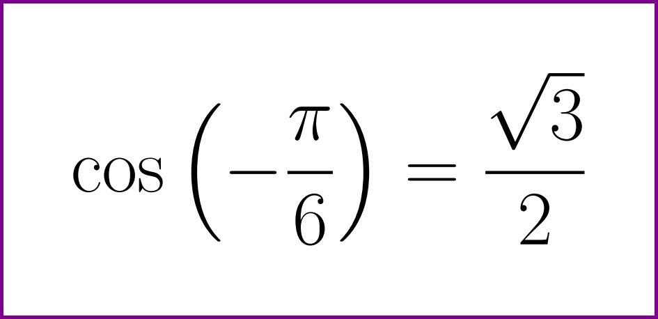 exact-value-of-cosine-of-minus-pi-6-lunlun-com