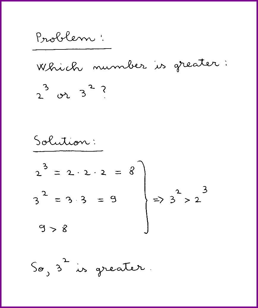 Which number is greater, 2^3 or 3^2? : compare two numbers – LUNLUN.COM