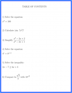 Learn Math (problems with solutions) [volume 3] TOC