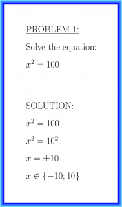 Second degree equation Learn Math (problems with solutions) [volume 3] {problem 1}